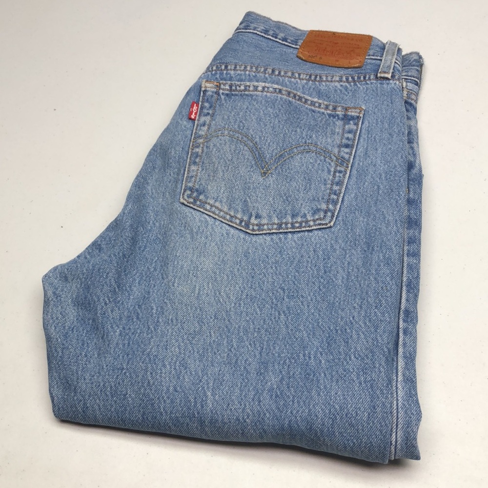 DISTRESS MENS LEVI 501 ORIGINAL FIT BUTTONFLY DISTRESS JEANS 28x28⭐️